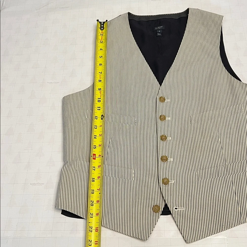 J.CREW MENS LUDLOW SUIT VEST WAISTCOAT COTTON  SIZE SMALL